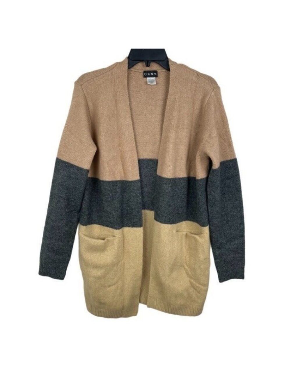CENY Women Open Front Long Sleeve Cardigan Size M